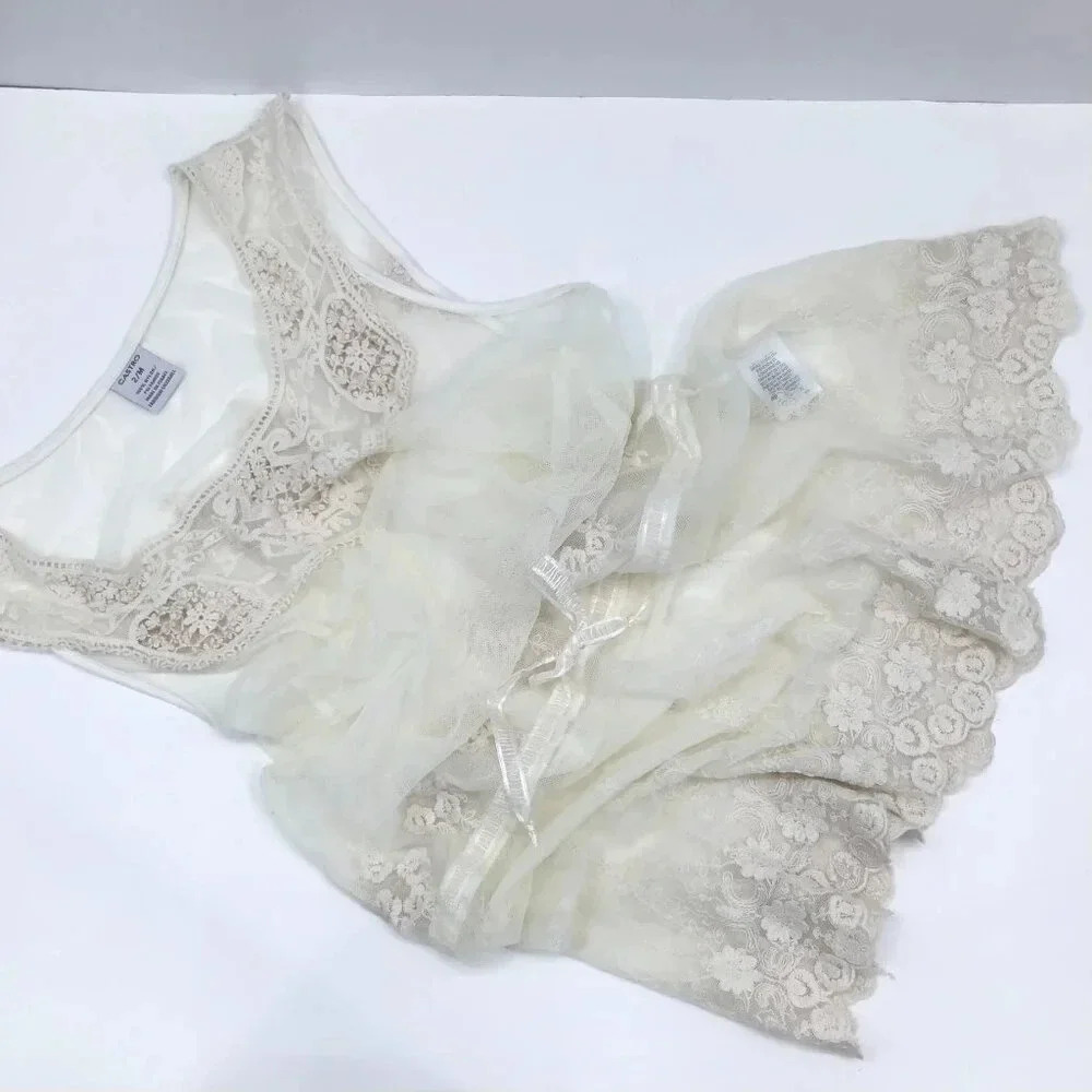 Castro Ornate Ecru Lace Infant's Christening Gown 2/M Baptism Baby's Photoshoot - Picture 2 of 14